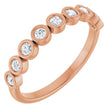 14K Rose Gold 1/4 CTW Natural Diamond Anniversary Band