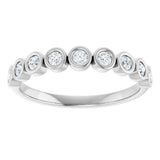 14K White Gold 1/4 CTW Lab-Grown Diamond  Anniversary Band