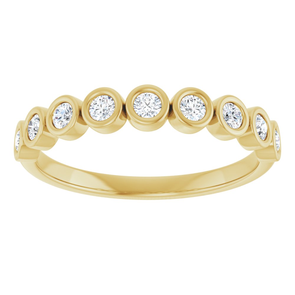 14K Yellow Gold 1/4 CTW Lab-Grown Diamond  Anniversary Band