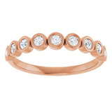 14K Rose Gold 1/4 CTW Natural Diamond Anniversary Band