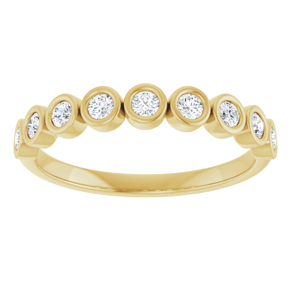 14K Yellow 1/4 CTW Natural Diamond Anniversary Band