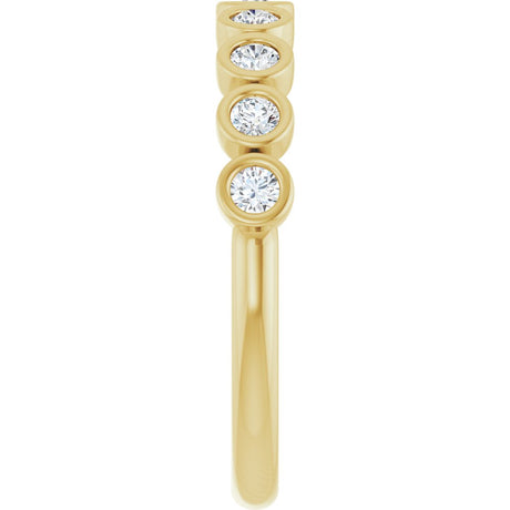 14K Yellow Gold 1/4 CTW Natural Diamond Anniversary Band