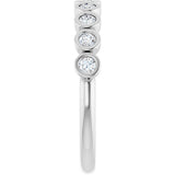 14K White Gold 1/4 CTW Lab-Grown Diamond  Anniversary Band