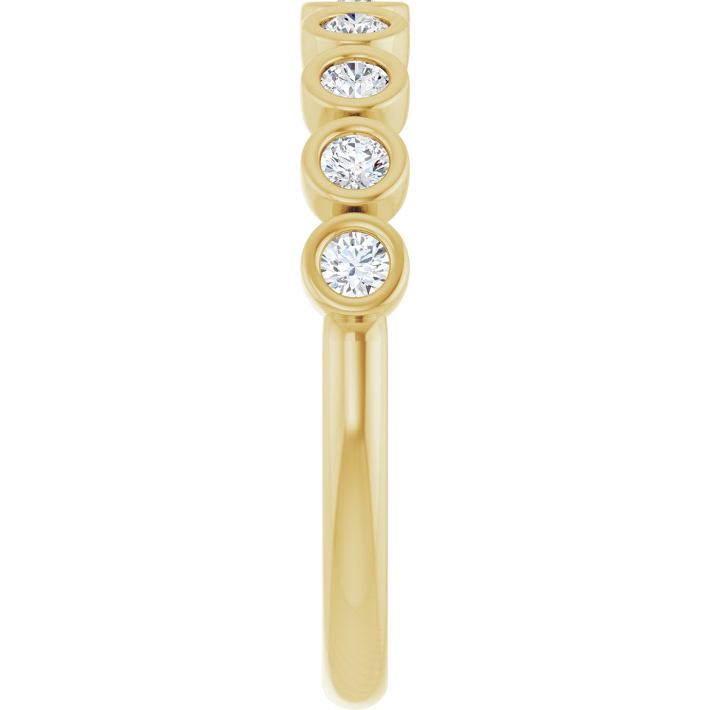 14K Yellow Gold 1/4 CTW Lab-Grown Diamond  Anniversary Band