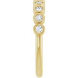 14K Yellow Gold 1/4 CTW Lab-Grown Diamond  Anniversary Band
