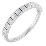 14K White 1/6 CTW Natural Diamond Anniversary Band