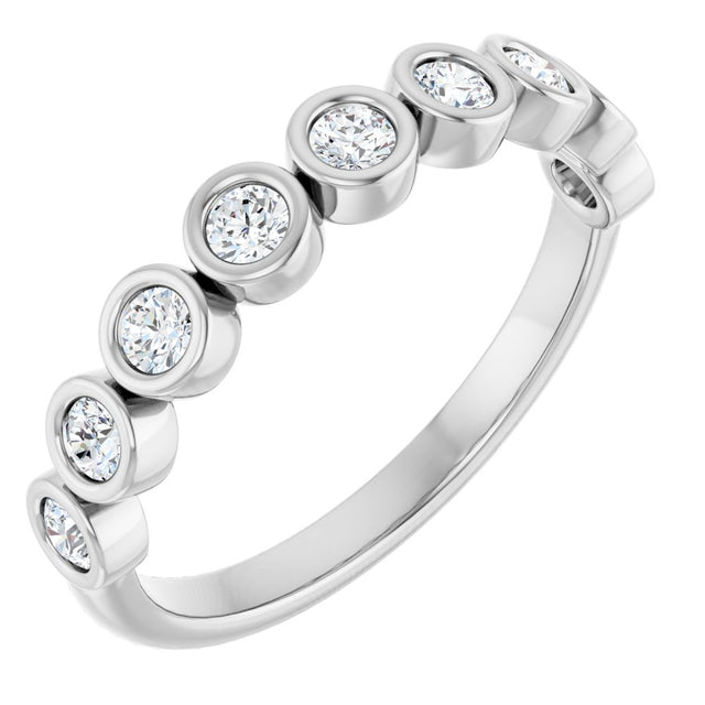 14K White Gold 1/3 CTW Lab-Grown Diamond Anniversary Band