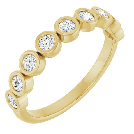 14K Yellow Gold 1/3 CTW Lab-Grown Diamond Anniversary Band