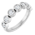Platinum 5/8 CTW Natural Diamond Anniversary Band