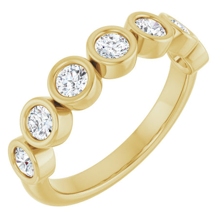 14K Yellow Gold 5/8 CTW Lab-Grown Diamond  Anniversary Band