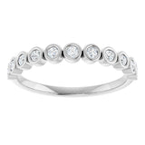 14K White 1/5 CTW Natural Diamond Anniversary Band