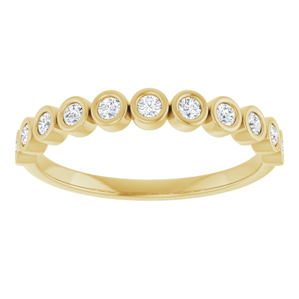 14K Yellow Gold 1/5 CTW Lab-Grown Diamond Anniversary Band