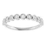 14K White Gold 1/5 CTW Lab-Grown Diamond Anniversary Band