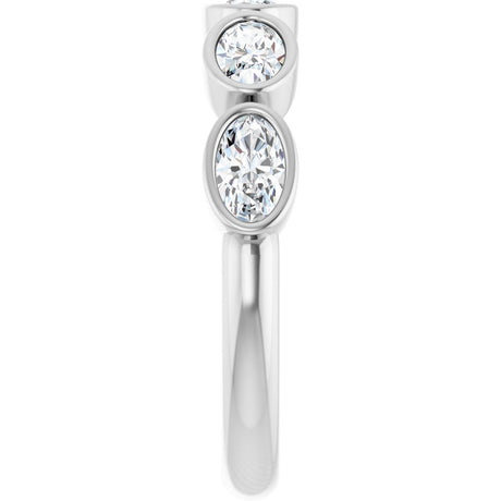 14K White Gold 1 1/4 CTW Natural Diamond Anniversary Band