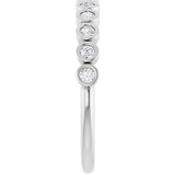 14K White Gold 1/5 CTW Lab-Grown Diamond Anniversary Band