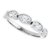 14K White Gold 1 1/4 CTW Natural Diamond Anniversary Band