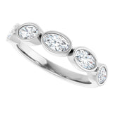 14K White Gold 1 1/4 CTW Natural Diamond Anniversary Band