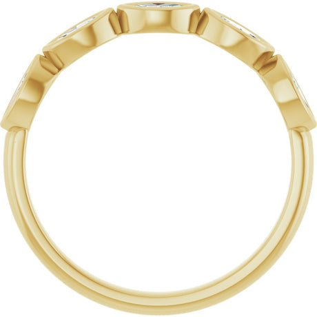 14K Yellow Gold 1/3 CTW Lab-Grown Diamond Anniversary Band