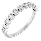 14K White Gold 1/5 CTW Lab-Grown Diamond Anniversary Band