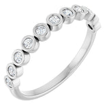 14K White Gold 1/5 CTW Lab-Grown Diamond Anniversary Band
