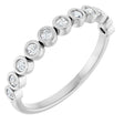 14K White 1/5 CTW Natural Diamond Anniversary Band