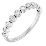 14K White 1/5 CTW Natural Diamond Anniversary Band