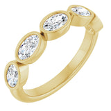14K Yellow Gold 9/10 CTW Lab-Grown Diamond Anniversary Band