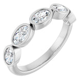 14K White Gold 1 1/4 CTW Natural Diamond Anniversary Band