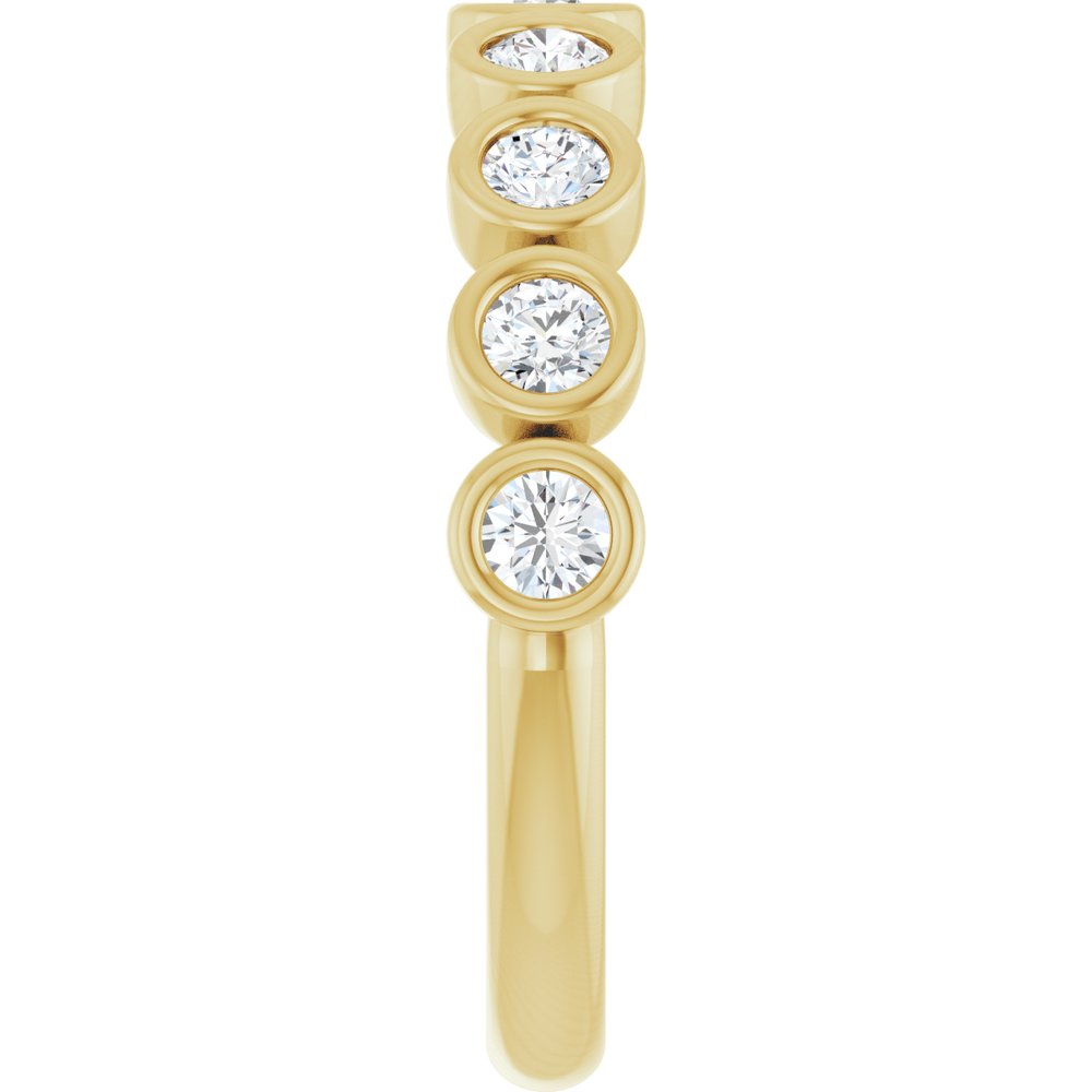10K Yellow Gold 1/2 CTW Lab-Grown Diamond Anniversary Band