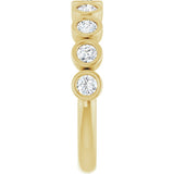 10K Yellow Gold 1/2 CTW Lab-Grown Diamond Anniversary Band
