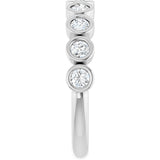 14K White Gold 1/2 CTW Natural Diamond Anniversary Band