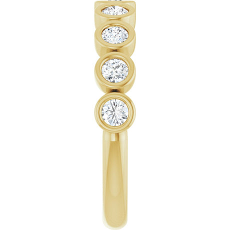 10K Yellow Gold 1/2 CTW Lab-Grown Diamond Anniversary Band