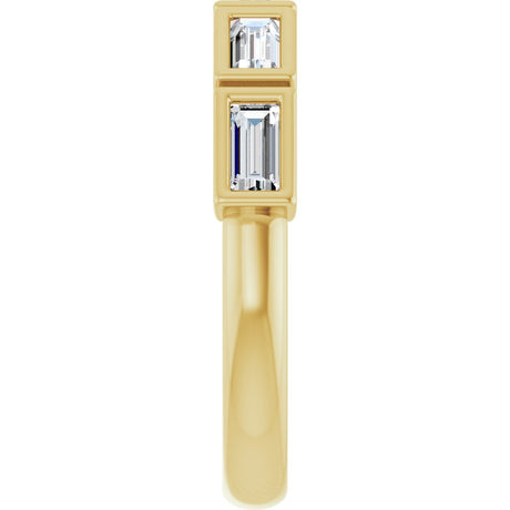 14K Yellow Gold 1/2 CTW Lab-Grown Diamond Anniversary Band