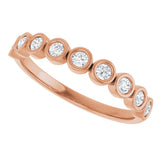 14K Rose Gold 1/4 CTW Natural Diamond Anniversary Band