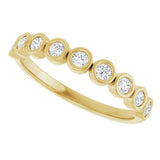 14K Yellow Gold 1/4 CTW Lab-Grown Diamond  Anniversary Band