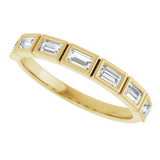 14K Yellow Gold 3/8 CTW Lab-Grown Diamond Anniversary Band