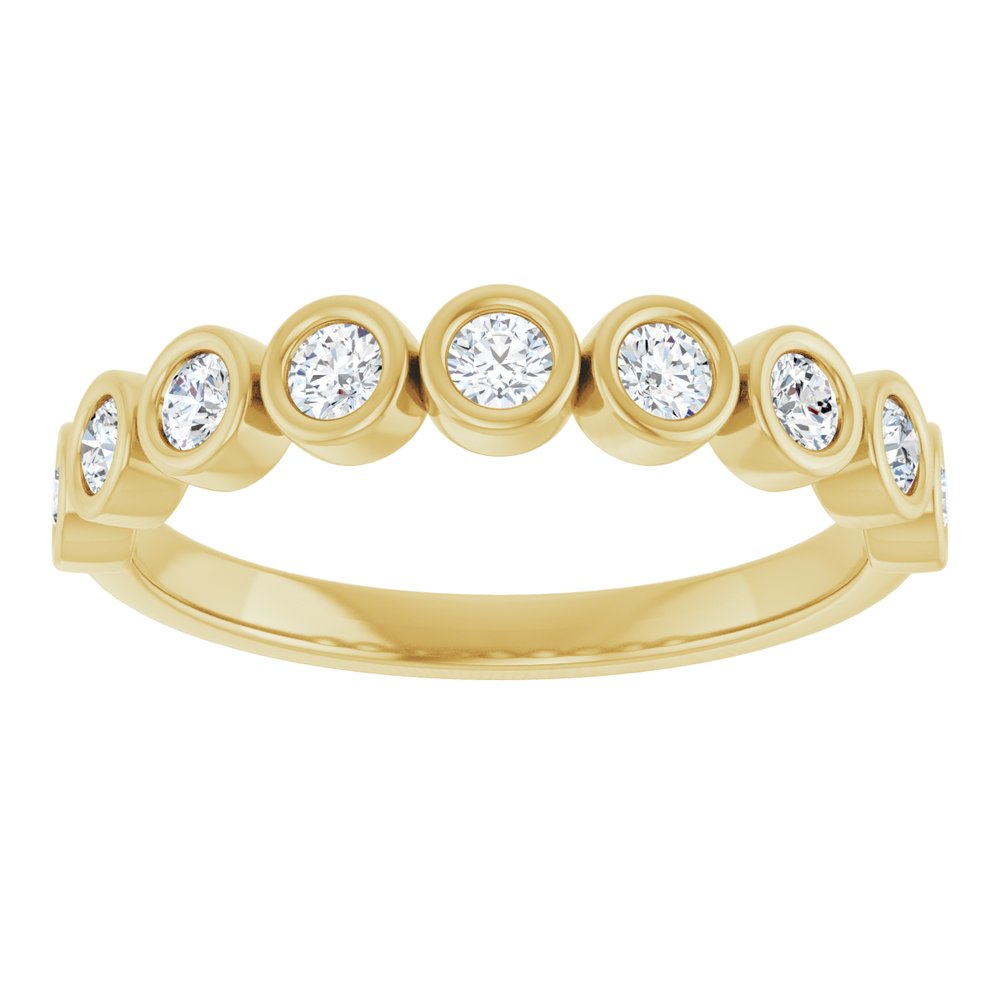 10K Yellow Gold 3/8 CTW Lab-Grown Diamond Anniversary Band