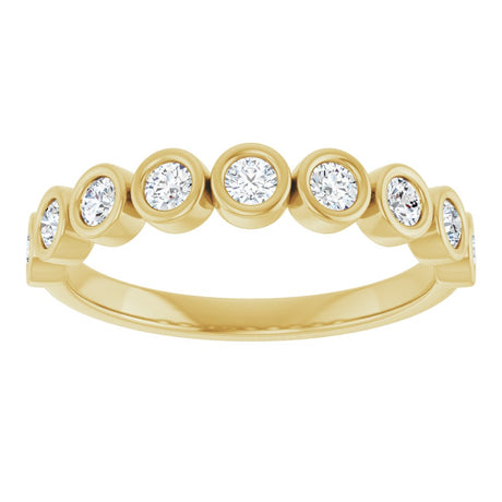 10K Yellow Gold 3/8 CTW Lab-Grown Diamond Anniversary Band