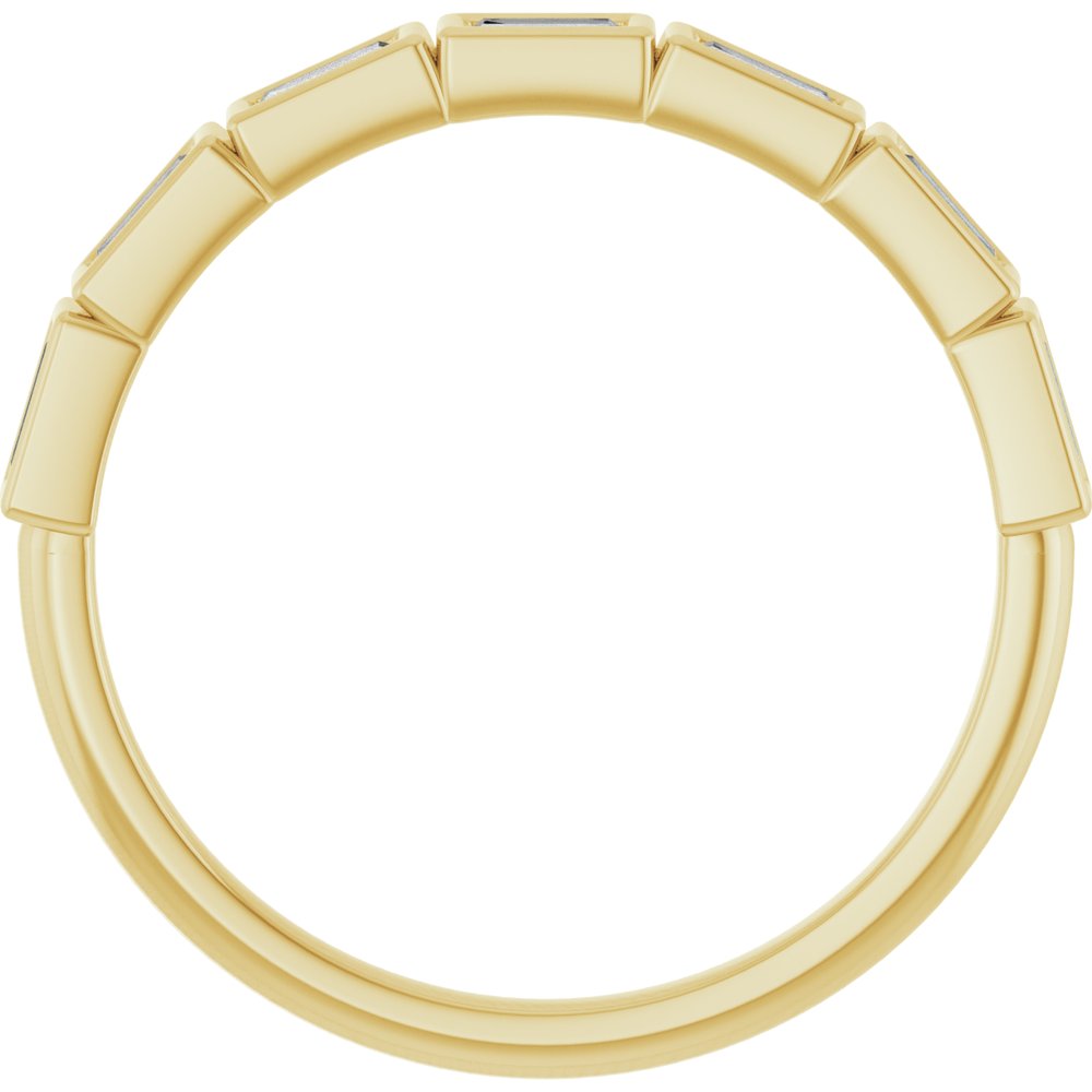 14K Yellow Gold 1/5 CTW Natural Diamond Anniversary Band