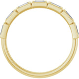 14K Yellow Gold 3/8 CTW Lab-Grown Diamond Anniversary Band