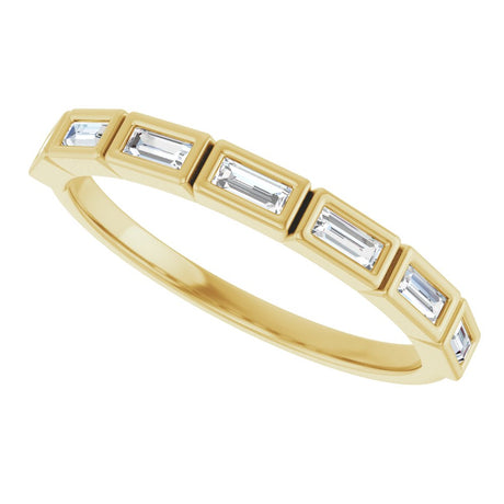 14K Yellow Gold 1/5 CTW Natural Diamond Anniversary Band
