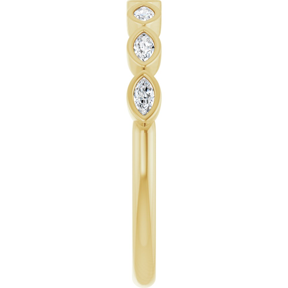 14K Yellow Gold 1/5 CTW Lab-Grown Diamond Anniversary Band