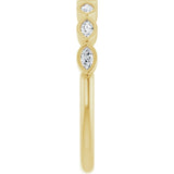 14K Yellow Gold 1/5 CTW Lab-Grown Diamond Anniversary Band