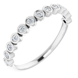 14K White Gold 1/5 CTW Lab-Grown Diamond Anniversary Band