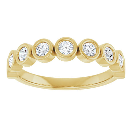 10K Yellow Gold 1/2 CTW Lab-Grown Diamond Anniversary Band
