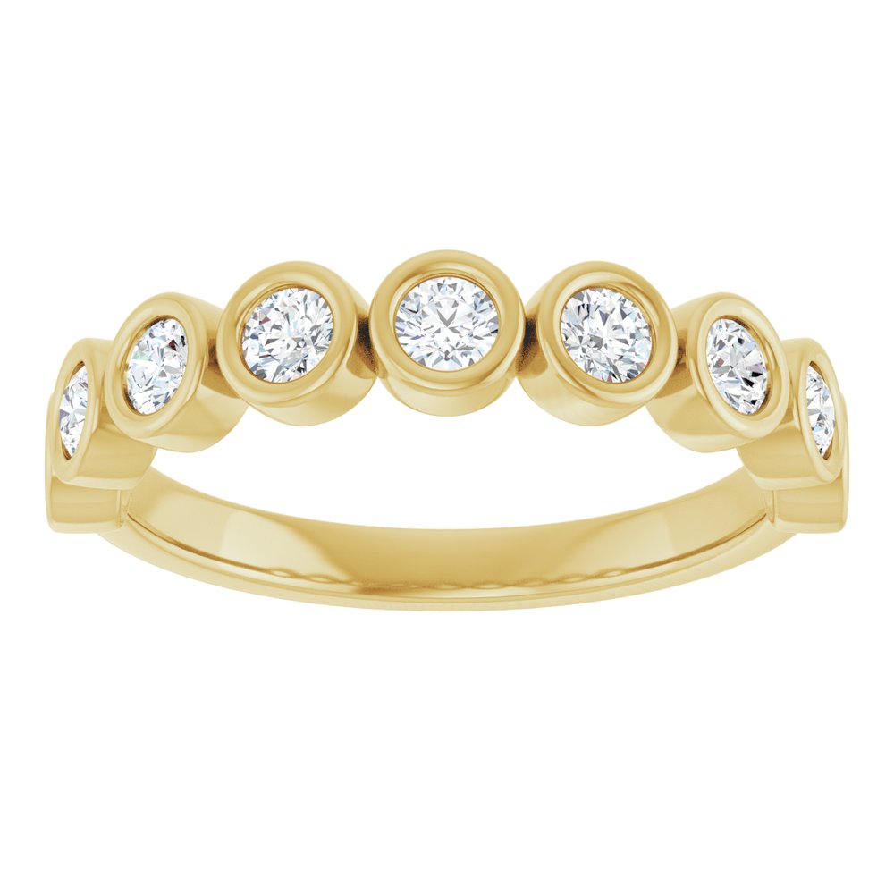10K Yellow Gold 1/2 CTW Lab-Grown Diamond Anniversary Band