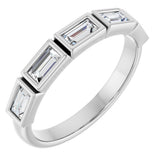 14K White Gold 1/2 CTW Natural Diamond Anniversary Band