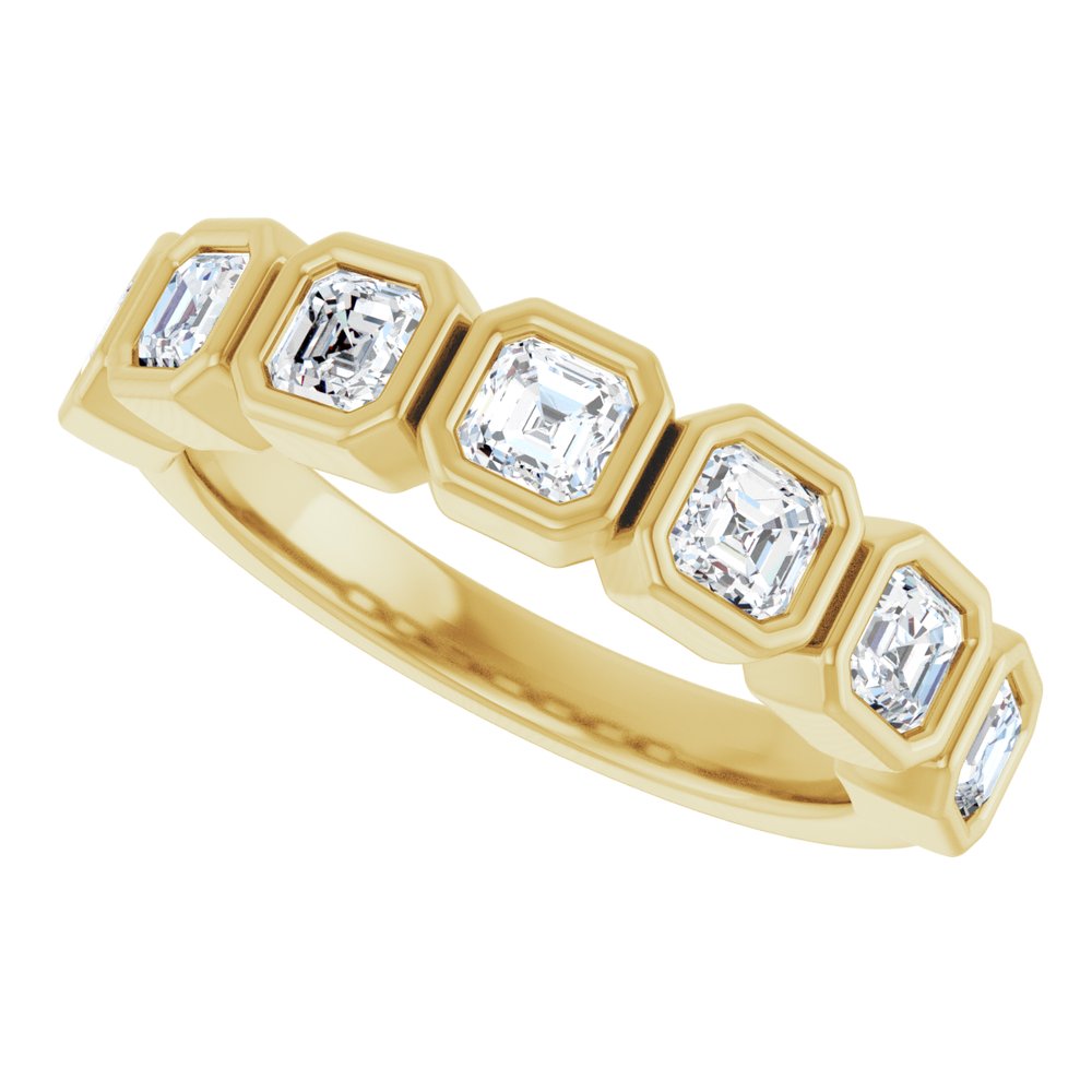 14K Yellow Gold 1 1/8 CTW Lab-Grown Diamond Anniversary Band