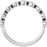 14K White Gold 1/2 CTW Natural Diamond Anniversary Band