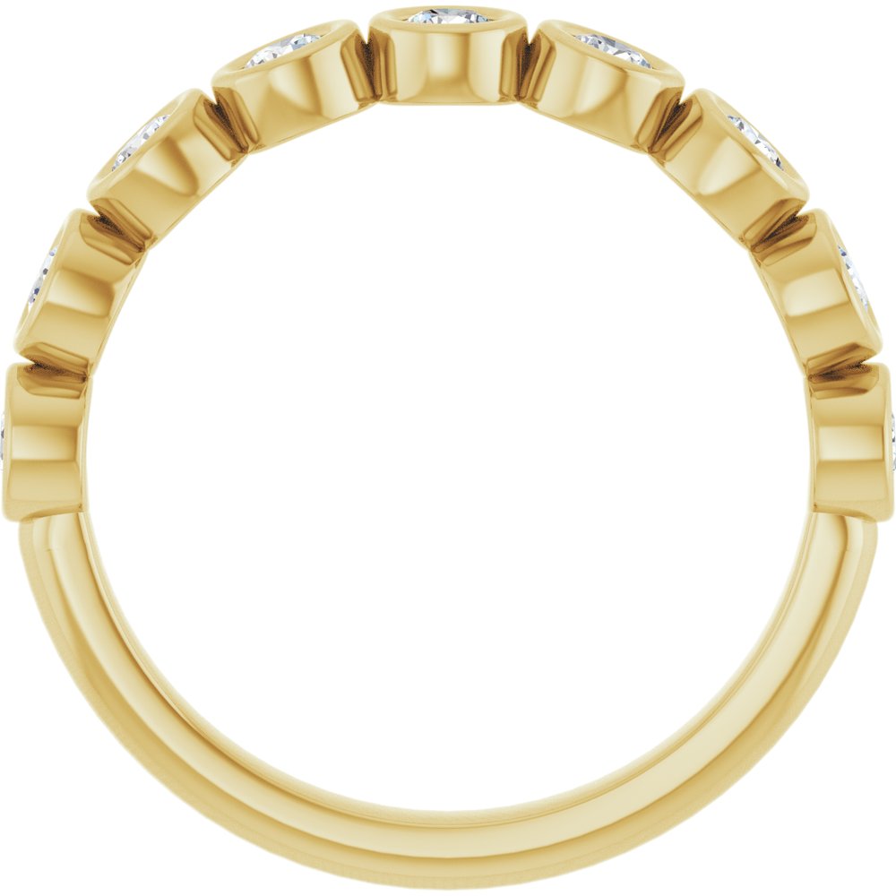 10K Yellow Gold 1/2 CTW Lab-Grown Diamond Anniversary Band